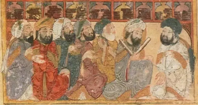 阿巴斯博物館裡的學者們，巴格達1237年.jpg