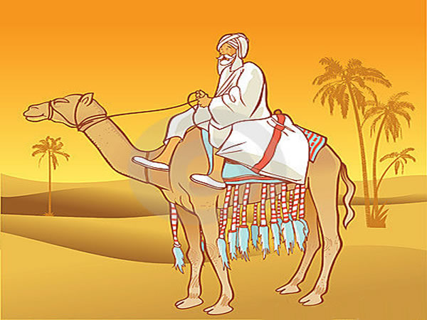 与一个阿拉伯人的骆驼-8995361.jpg