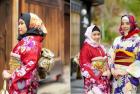     日本：頭巾與和服的和諧搭配
