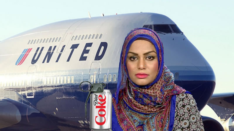  美聯航就穆斯林在飛機上因“可樂事件”受辱道歉