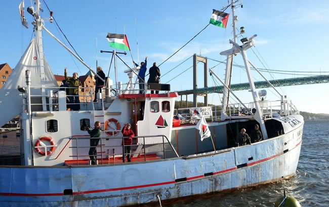 以色列海軍在國際水域攔截加沙援助船
