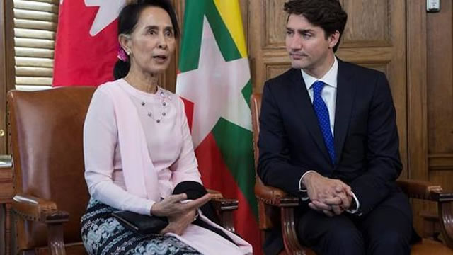 加拿大總理敦促昂山素季尊重羅興亞穆斯林權益