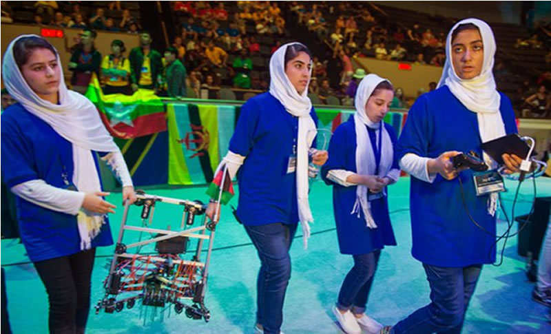 阿富汗女子機器人團隊在歐洲獲獎