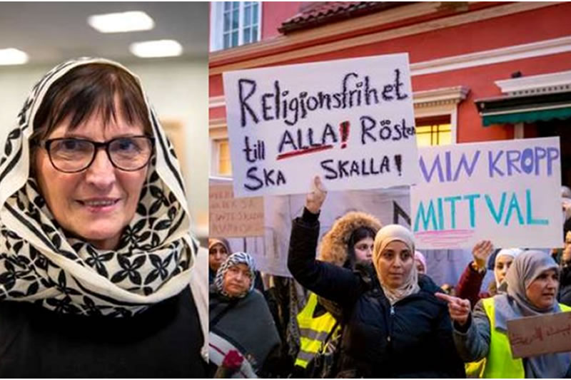 瑞典：非穆斯林教師抗議頭巾禁令