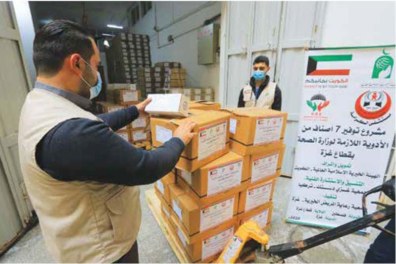 國際伊斯蘭慈善委員會向巴勒斯坦捐贈藥物及醫療器械
