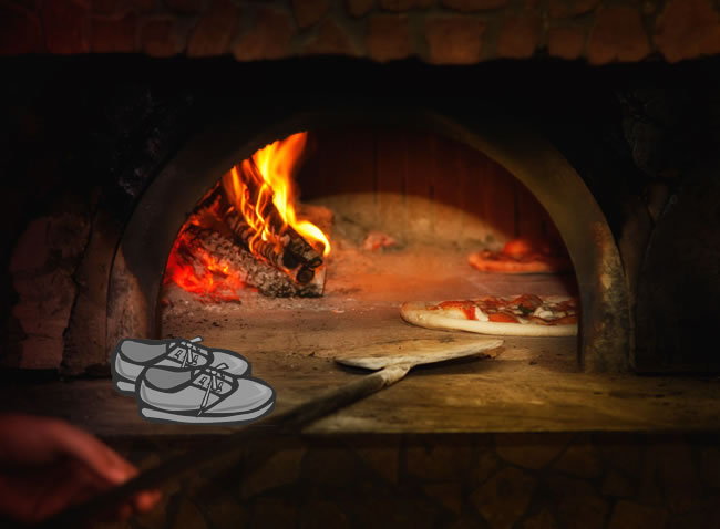 火爐旁的鞋子