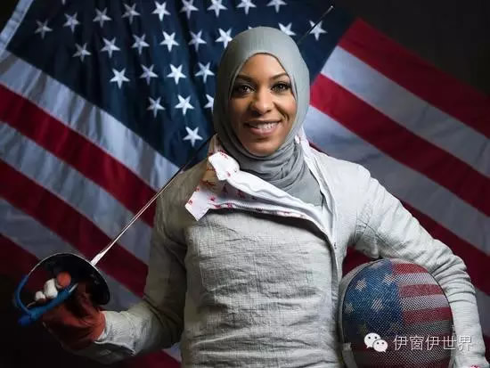 “伊貝蒂•哈吉”美國首位佩戴頭巾參加奧運會的女性穆斯林運動員